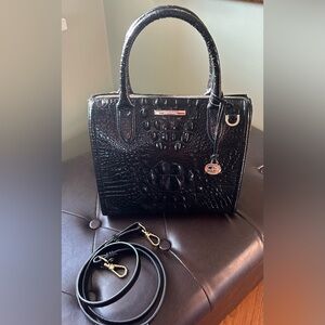 Brahmin black Small Caroline satchel